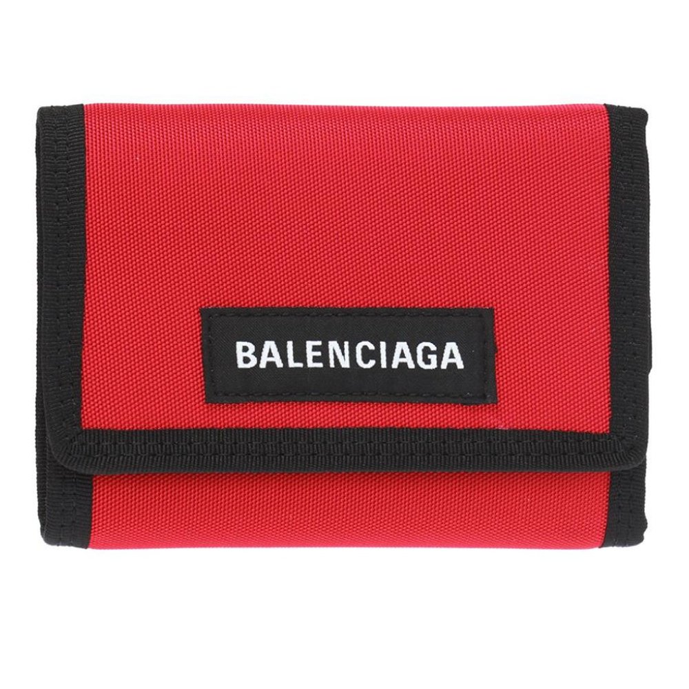 New Balenciaga Explorer Red Polyamide Wallet